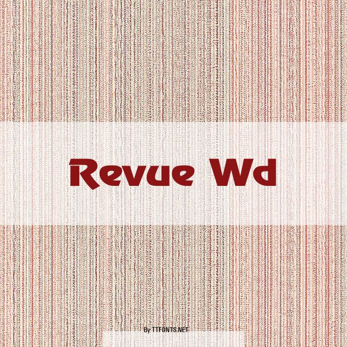 Revue Wd example